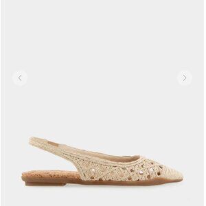 NIB Aerosoles Raffia Diego Slingback 5.5